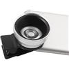 Ruilogod 37mm HD 0.45x Kit di lenti a macroistruzione super grandangolare del muro grandangolare Tono d'argento per la fotocamera del cellulare