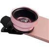 Ruilogod 37mm 0.45x kit di lenti a macroistruzione super grandangolare super grandangolare tono oro rosa per fotocamera cellulare