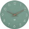 ACCSHINE Orologio da parete radiocontrollato in legno MDF 25cm senza ticchettio, silenzioso, batteria al quarzo, grande orologio da parete facile da leggere per stanze, casa, cucina ufficio, scuola