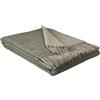 STTS International - Coperta in cashmere, 100% lana merino - cashmere - mix, 140 x 200 cm, plaid molto morbido Faro (marrone chiaro-oliva (doppia faccia))