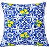 VKZ Cuscino Decorativo Quadrato Stampato, Cuscino Decorativo Sicilia Maiolica con Limoni Design Classico Arredo Casa 45×45CM 2pezzi