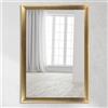 CLAMARO 'Neo Collage' Specchio da parete 60 x 170 cm con cornice | Oro | Moderno specchio intero con cornice in legno di 38 mm | Include gancio in metallo e materiale per montaggio a parete