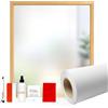 SOLAR SYSTEMS Systems Solar Systems - Pellicola autoadesiva per finestra, protezione anti-Windows con kit di montaggio per ufficio, bagno, garantisce la discrezione, bianco opaco (50 x 500cm)