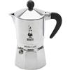 Bialetti Break Caffettiera Espresso Tazza 3 Nera, Alluminio, Grigio, 13x9x17 cm