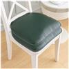 Generic Cuscino in Ecopelle per Sedia per Cucina Sala da Pranzo 1/2/ 4 Confezioni Cuscino per Sedia Cuscino Antiscivolo Cuscino per Sedile a Ferro di Cavallo 40 * 43 cm,Verde,2pcs