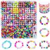 GIDWRIY 2300 Perline per Braccialetti Bambina,Kit Perline per Collane,Gioielli,Colorate Perlines da Infilare,Kit Braccialetti Fai Da Te,Beads For Bracelets,Artigianali Perlines Di Argilla Polimerica