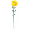 VESTA Fiore decorativo Funny Flowers - Gardenia - 10,5xH43,5 cm - Cristallo acrilico - Made in Italy