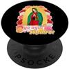 La Guadalupana Patrona Santa María de Gu Our Lady Virgen De Guadalupe Saint Virgin Mary Roses Flowers PopSockets PopGrip Adesivo