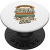Teacher Retirement 2026 Funny Summer Bre Scuole Fuori Per Sempre Pensione 2026 Insegnante In Pensione Vintage PopSockets PopGrip Adesivo