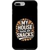 Snack Lover Family Home Humor Custodia per iPhone 7 Plus/8 Plus My House Runs On Snacks Divertente Famiglia Snack Amante