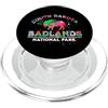 KAEDAM Gifts: National Parks Badlands National Park Bisonte Buffalo Retro Graphic Souvenir PopSockets PopGrip per MagSafe