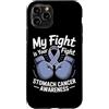 Stomach Cancer Warrior Gifts for Women a Custodia per iPhone 11 Pro Consapevolezza del cancro allo stomaco Pervinca Novembre Cancro allo stomaco