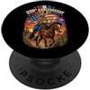 LGBT Pride U.S.A. 250th Anniversary by N LGBT American Pride Cowboy USA 250° Anniversario PopSockets PopGrip Adesivo
