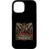 Angel Warrior Medieval Gothic Dark Fanta Custodia per iPhone 15 Caduta Delle Tenebre Arcangelo Guerriero Fantasy