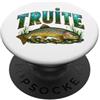 Cadeau Pêche de Truite & Pêcheur Françai Pesca alla trota idea regalo pescatore PopSockets PopGrip Adesivo