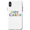 Generic Custodia per iPhone X/XS Torte per bambini Fun Retro