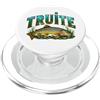 Cadeau Pêche de Truite & Pêcheur Françai Pesca alla trota idea regalo pescatore PopSockets PopGrip per MagSafe