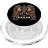 Elephant Art Thailand Lover - DressedFor I Love Thailandia Elefante Souvenir Viaggio di vacanza PopSockets PopGrip per MagSafe