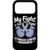 Stomach Cancer Warrior Gifts for Women a Custodia per iPhone 17 Pro Max Consapevolezza del cancro allo stomaco Pervinca Novembre Cancro allo stomaco