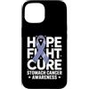 Stomach Cancer Warrior Gifts for Women a Custodia per iPhone 15 Consapevolezza del cancro allo stomaco Pervinca Novembre Cancro allo stomaco
