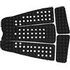 kowaku 5 Pezzi Surfboard Traction Pad Antiscivolo Universale Confortevole Leggero Durevole con Adesivo Posteriore Adatto per Tavole da Surf Kiteboard, Nero