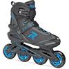 Roces Icon Pattino in Linea da Uomo, Uomo, Black/Cyan, 45