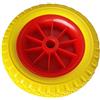 kowaku Ruota Carrello Kayak Ruota Carrello Kayak Rimorchio Ruote Poliuretano Facile Installazione Adatta per Trasporto Kayak Carrelli Uso, Giallo + Rosso, 25.4cm