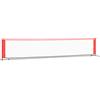 GeenYuu Rete da tennis nera e rossa con telaio in acciaio, 500 x 100 x 87 cm, rete da allenamento in poliestere per giardino, campo da tennis e competizioni, per interni ed esterni, portatile, con