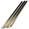 Generico Set 4 Stecche da Biliardo Smontabili 145 cm - Pool e Carambola - Legno di Cassia - Colore Nero e Beige - Alta Qualità per Giocatori Principianti e Professionisti