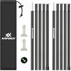 AVOFOREST - Pali per tenda da campeggio, regolabili, accessori da campeggio, 190 cm, pali resistenti e spessi con un diametro di 16 mm, per escursioni in spalla, tenda da campeggio