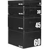 Gorilla Sports® Plyo Box - Singolo o Set, 15cm, 30cm, 45cm, 60cm, Soft, Nero - Jump Box, Box Pliometrico, Plyometric Platform, Scatola per Saltare, Salto, Allenamento, Palestra, Esercizio, Fitness