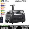 IEE INITIAL ENTROPY ENERGY IEE P2400 2400W Centrale elettrica portatile 2048Wh LiFeP04 Generatore solare da campo Controllo APP con illuminazione Ingresso/uscita CA UE PV Inupt