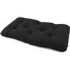 POKAR Cuscino-sedile Imbottito 120x60x12cm per Divano da Giardino, fodere asportabile e lavabile, per Bancali, comoda Seduta per Interno ed Esterno, DYI - fai da te, senza Pallet, nero