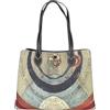 Gattinoni Borsa A Spalla Large Doppio Manico Planetarium BIGPL6627WPQ Nero