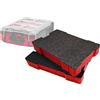 Shadow Foam Inserti organizer per imballaggi Milwaukee, confezione doppia, colore rosso, 50 mm, in schiuma facile da staccare, per sistema di imballaggio Milwaukee, include sezione centrale