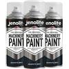JENOLITE Vernice spray multi superficie, resistente alla corrosione per macchine e tosaerba, 3 x 400 ml (RAL 7016)