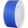 YMWALK Nastro antiscivolo, ad alta trazione, antiscivolo, 5 cm x 5 m, autoadesivo, antiscivolo, impermeabile, nastro abrasivo per scale, gradini, esterni e interni (blu)