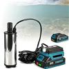 Vulaop Pompa di trasferimento multi-media a batteria, con batteria da 18 V, pompa elettrica da 60 W per diesel/olio/acqua, 50-80 l/min, pompa portatile per liquidi, per giardino, piscina, cantiere (1