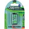 Ansmann 200mAh maxE Nichel-Metallo Idruro (NiMH) 200mAh 8.4V batteria ricaricabile