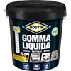 Bostik Gomma Liquida Secchio, Rivestimento a base di gomma per sigillature, protezioni e riparazioni, 5 litri