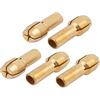 Generic New Lon0167 Dado del collare del cambiamento di Qucik di ottone di 5pcs 0.5mm per l'attrezzo rotatorio(5 stücke 0,5mm Durchmesser Messing Qucik Ändern Spannmutter für Elektrowerkzeug