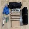 Generic Kit di 12 strumenti per la lavorazione della pietra di ossidiana per principianti, strumenti per la macinazione della pietra all'aperto con testa a martello in rame