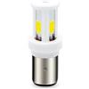 SOFOC BA20D Lampada LED 12V 24V S2 H6 per Fanale Motociclo/Auto Testa Ceramica Bianco, Bianco+Giallo Commutabile 10-80V AC/DC 2000LM 12W 1Pcs