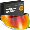Everalo Visiera Compatibile con HJC C10 - C71 - HJ34P (Rosso Cromo)