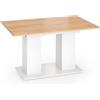 Vicco tavolo da pranzo allungabile Dix, Bianco/Rovere dorato, 140-180 x 90 cm, con piano ribaltabile e struttura estensibile