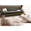 floor factory tappeto esclusivo moderno Satin marrone chiaro 120x170 cm tappeto shaggy pelo lungo