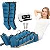 FahQuintuple Pressoterapia Linfodrenaggio Pressoterapia Professionale per Casa 6 Camere D'aria Massaggiatore Gambe e Braccia Addome, Apparecchio Massaggiatore, Anticellulite (Blue 2leg, 6 Camere)