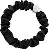 By Eloise London Silk Scrunchie Silver Heart Elastico per capelli donna 1 pz colore nera