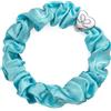 By Eloise London Silk Scrunchie Silver Heart Elastico per capelli donna 1 pz colore Turquoise