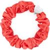 By Eloise London Silk Scrunchie Silver Heart Elastico per capelli donna 1 pz colore Neon Peach